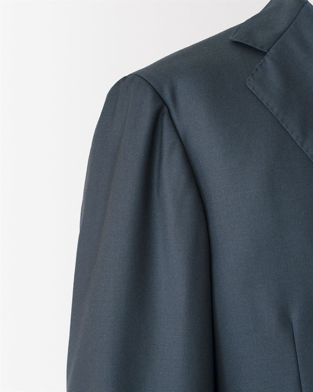 Navy Wool Twill Suit | RT022S15X