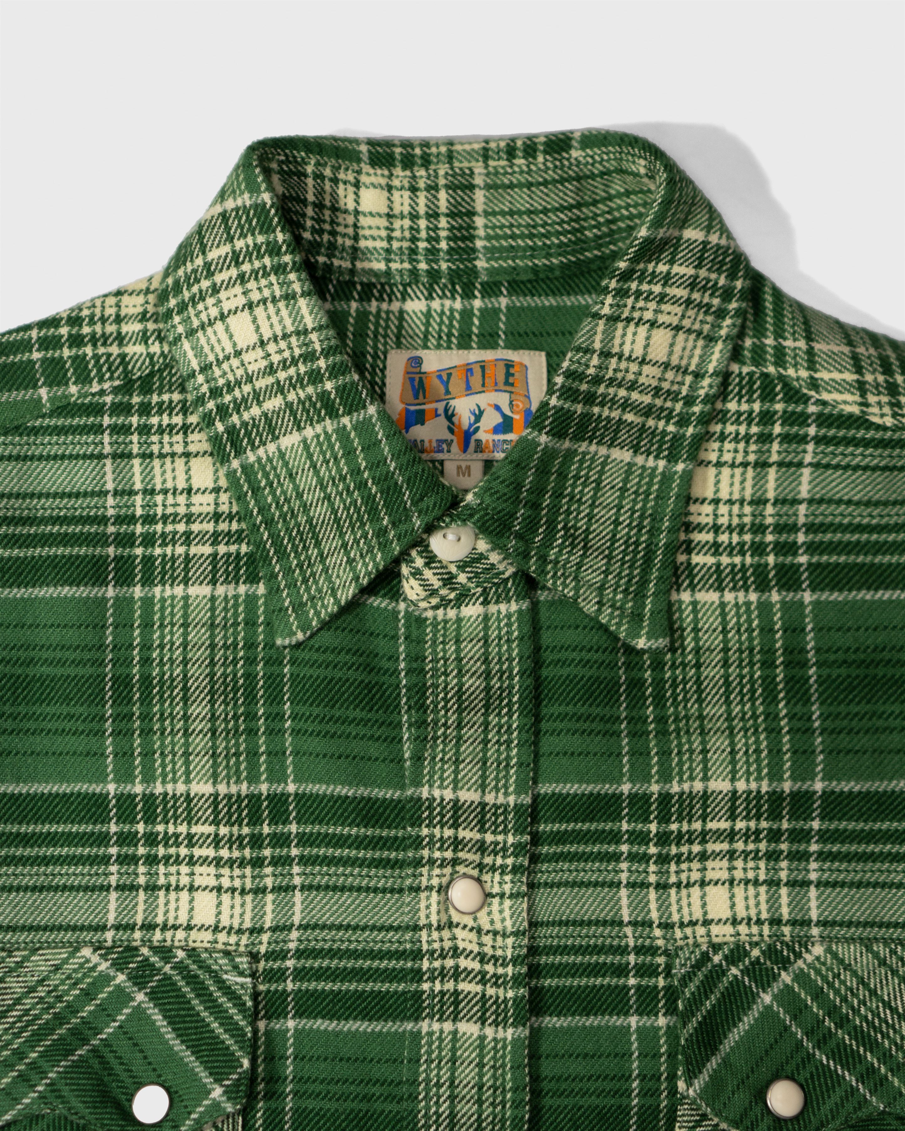 Washed Flannel Pearlsnap Shirt | Evergreen Pines