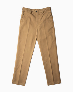Open image in slideshow, Cotton Flat Front Chino | Tobacco
