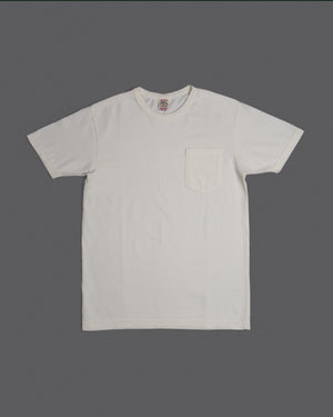 Open image in slideshow, Ramayana Crew-Neck Pocket T-Shirt 65RR | White

