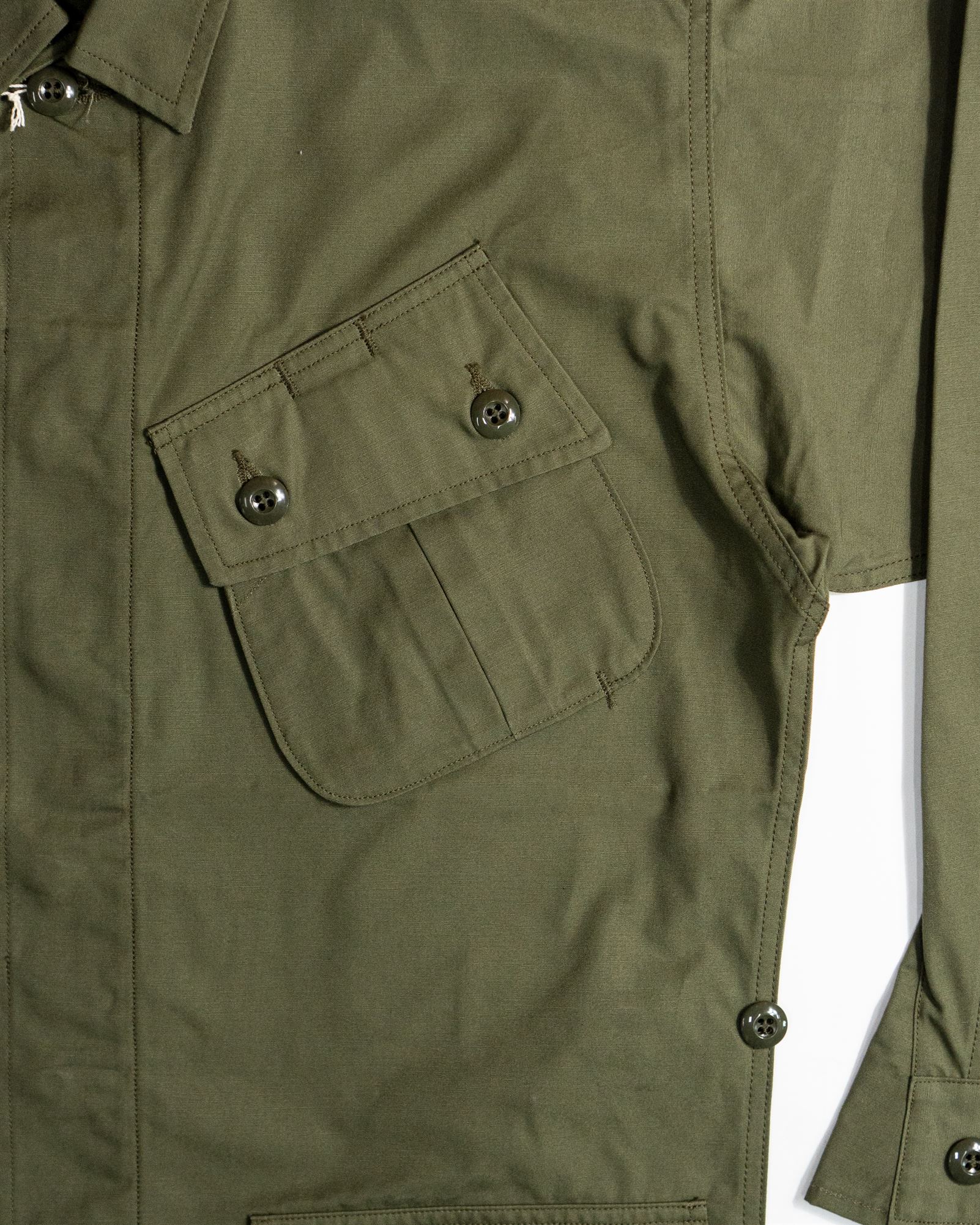 Olive Coat, Man's, Combat, Tropical (Model 220) | MJ22006