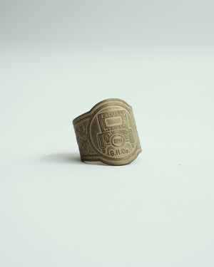 Open image in slideshow, Brass Cigar Tag Ring
