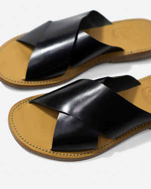 Maghrebiner Cordovan Sandals - S.561-CPS | Black