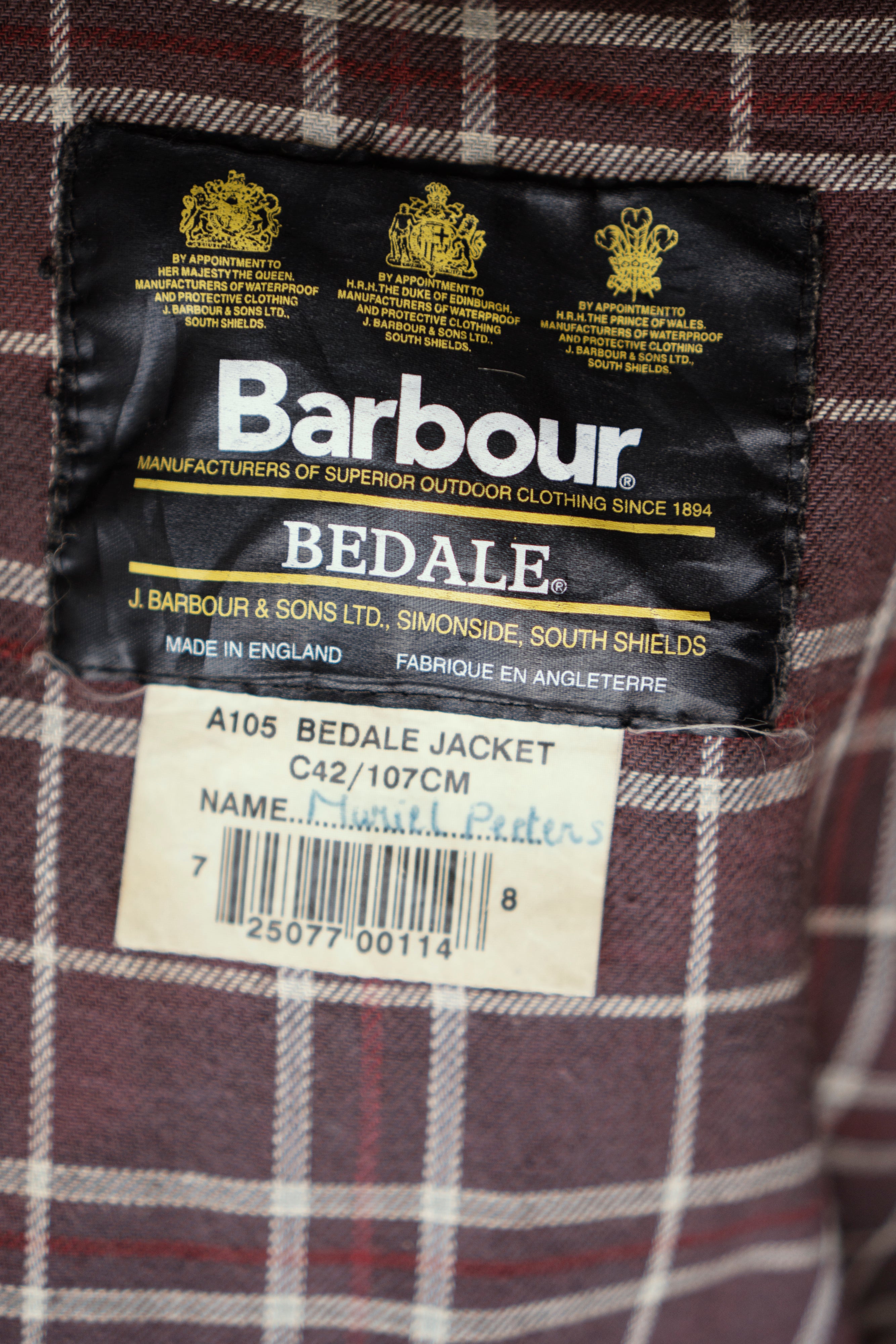 Recrafted Jacket Blanket Pocket | Barbour Bedale