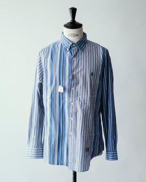 Open image in slideshow, Trad Mixed Patchwork Button Down Shirts
