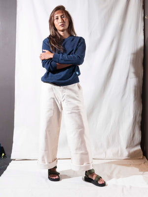 Open image in slideshow, Wide Chino Pants Moleskin Womens, Nigel Cabourn - The Signet Store
