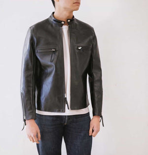 Open image in slideshow, Buco J- 100 Leather Racer Shirt | BJ19001, The Real McCoy&#39;s - The Signet Store
