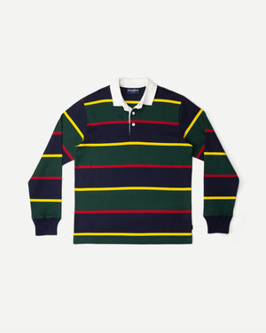 Argyll & Sutherland Highlanders Rugby Shirt | Green-Red-Navy-Yellow